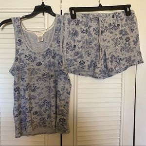 Lucky Brand pajama set tank and shorts size medium
